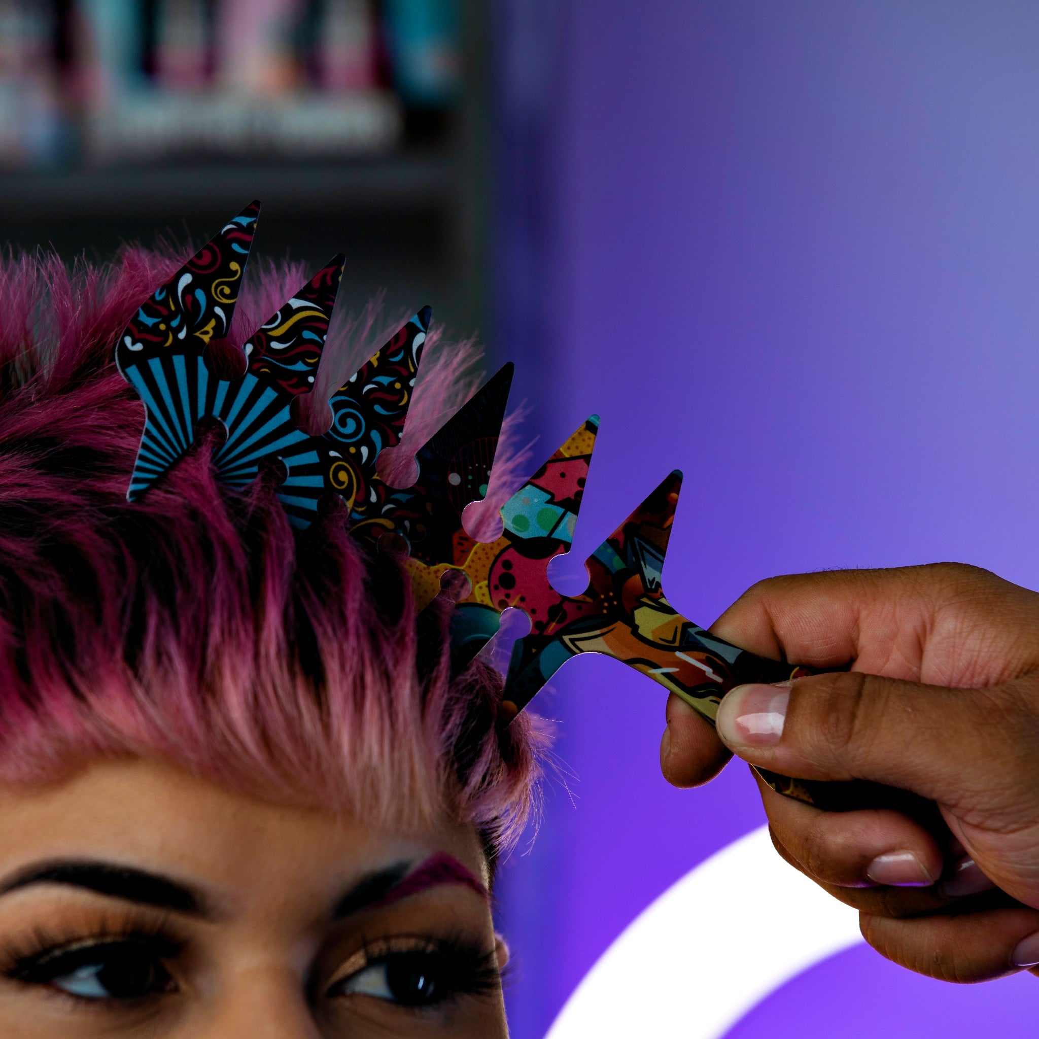 Buy the Stainless Steel Wide-Toothed Texturizing Comb – Rolda Cosmetics ...