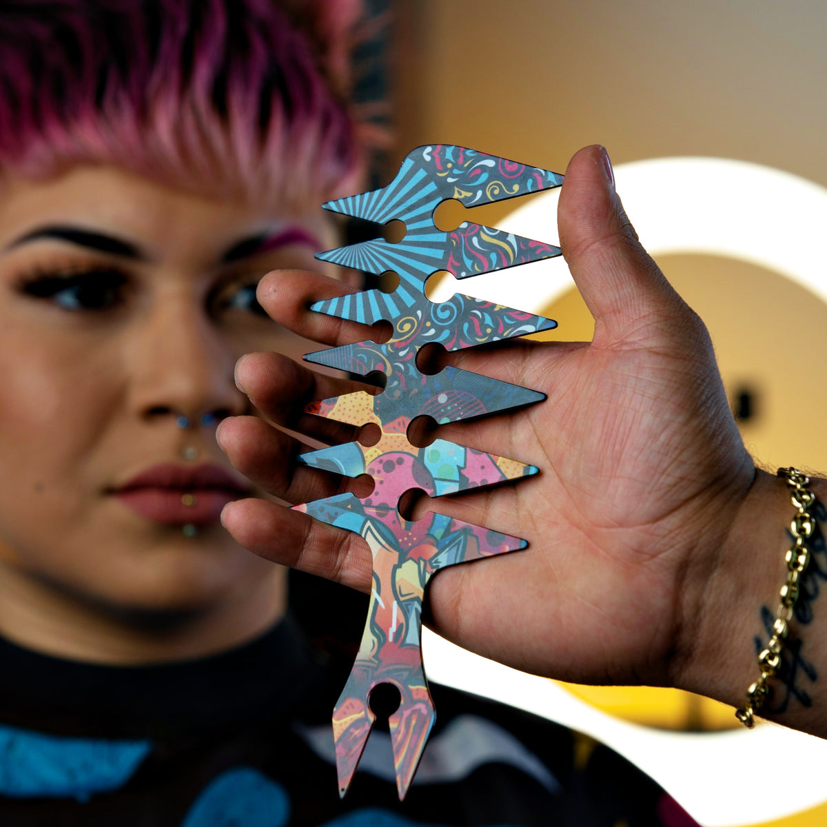 Buy the Stainless Steel Wide-Toothed Texturizing Comb – Rolda Cosmetics ...