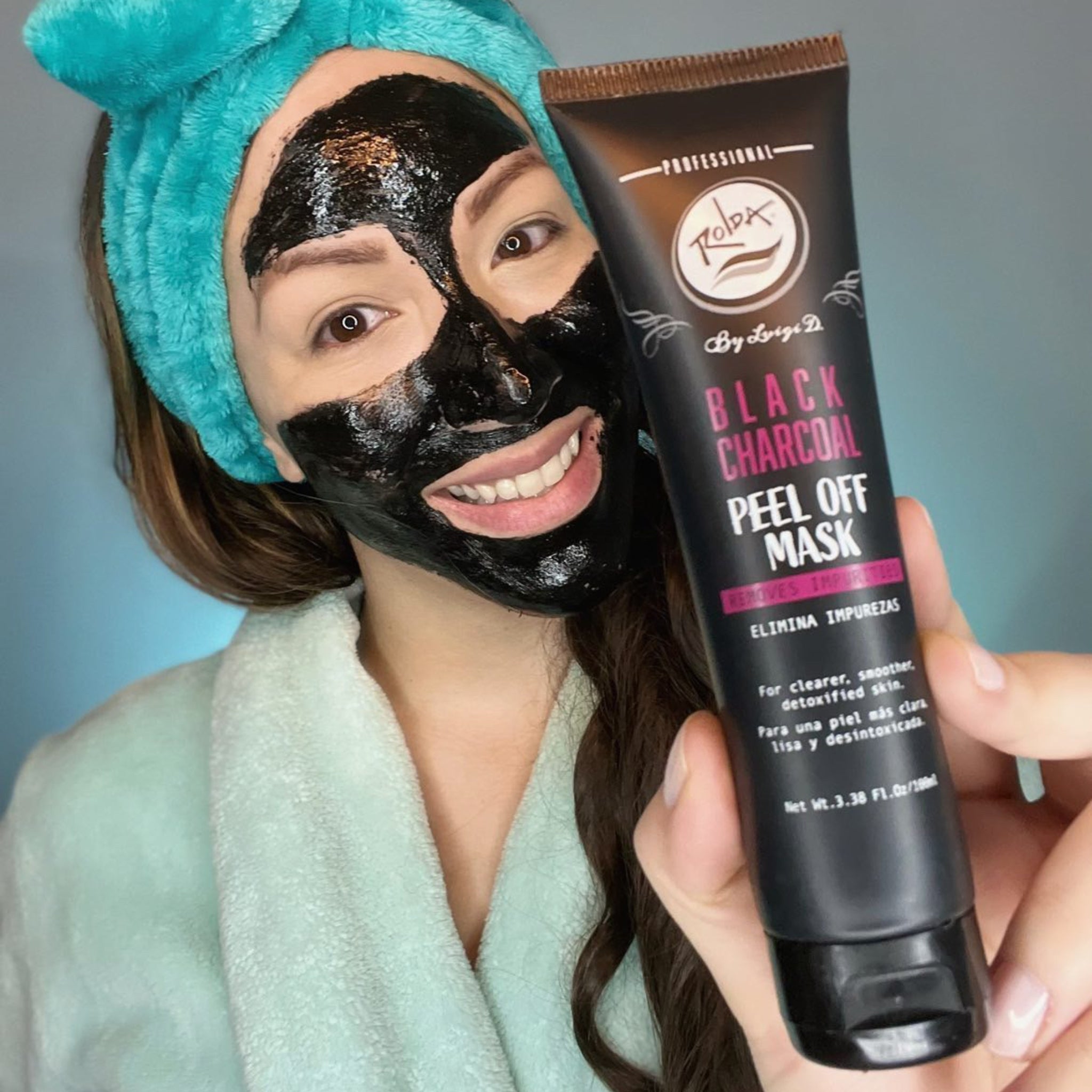 Buy the Black Charcoal Peel-Off Mask For Men – Rolda Cosmetics
